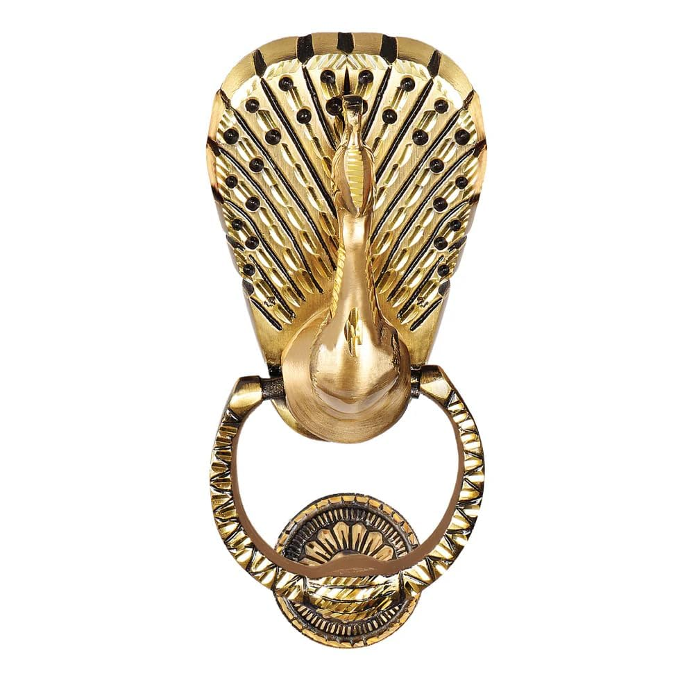 Peacock Plume door knocker